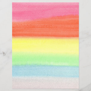 Watercolor Rainbow Blends Scrapbook Paper
