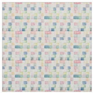 Watercolor Rainbow Blocks with Modern Charm Fabric