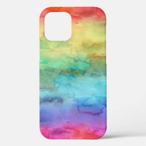 Watercolor Rainbow  iPhone 12 Case