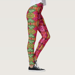 Watercolor Rainbow Colors Mandala Leggings