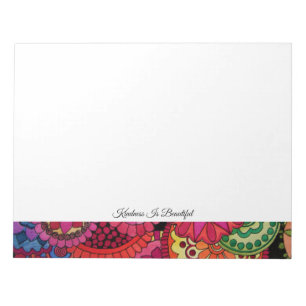 Watercolor Rainbow Colors Mandala Notepad
