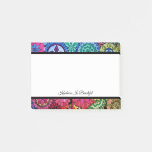 Watercolor Rainbow Colors Mandala Post-it Notes