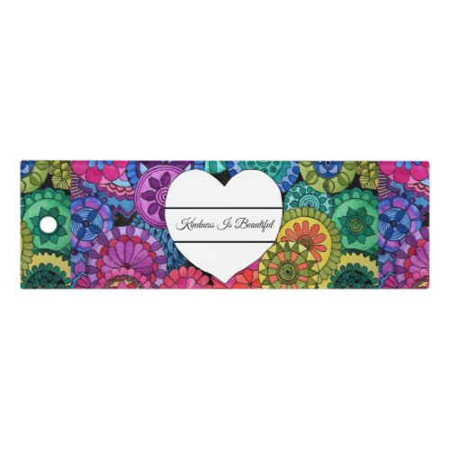 Watercolor Rainbow colors Mandala Ruler