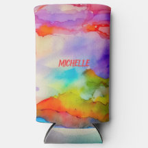 Watercolor Rainbow Colors Personalized Art