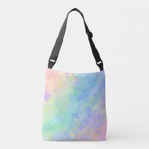 Watercolor Rainbow Crossbody Bag