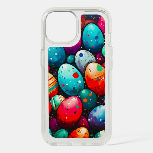 Watercolor Rainbow Easter Eggs iPhone 15 Case