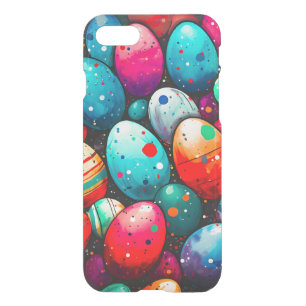 Watercolor Rainbow Easter Eggs iPhone SE/8/7 Case