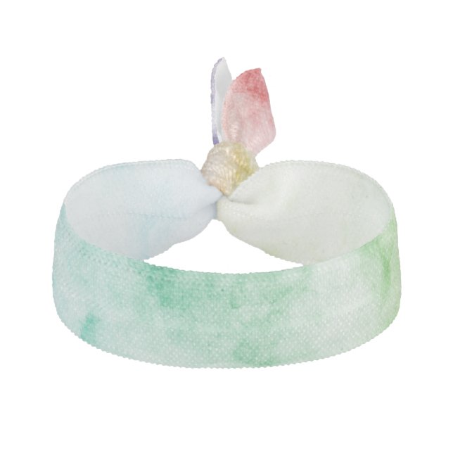 Watercolor Rainbow Elastic Hair Tie (Front)