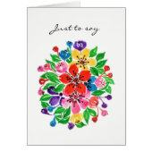 Watercolor Rainbow Flowers (Front)