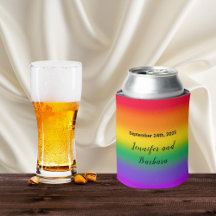 Watercolor Rainbow Gay Pride Wedding