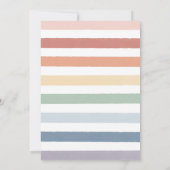 Watercolor Rainbow Gender Neutral Baby Shower Invi Invitation (Back)