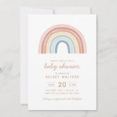 Watercolor Rainbow Gender Neutral Baby Shower Invi Invitation (Front)