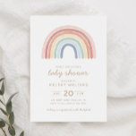 Watercolor Rainbow Gender Neutral Baby Shower Invi Invitation<br><div class="desc">Invite friends and family to share in the joy of your little one's arrival with this baby shower invitation,  featuring watercolor rainbow and gold typography.</div>