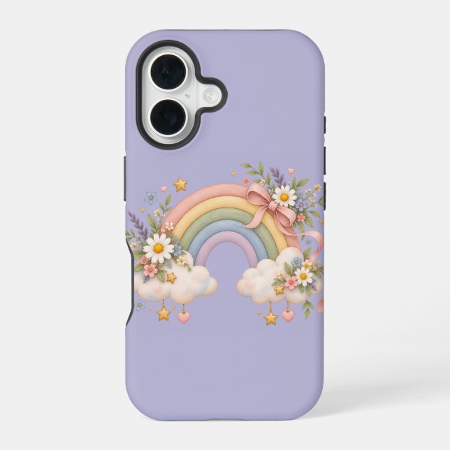 Watercolor Rainbow Gift – Charming Cloud Iphone Case (Back)