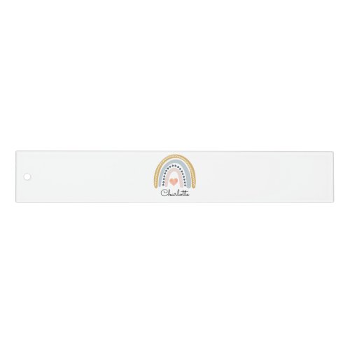 Watercolor Rainbow Kids Personalized Ruler