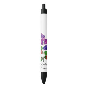 Watercolor Rainbow Leaves Pen