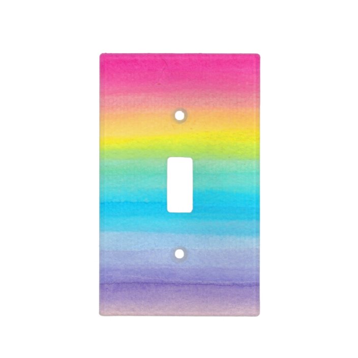 Watercolor Rainbow Light Switch Cover | Zazzle.com