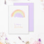 Watercolor rainbow modern birthday card for her