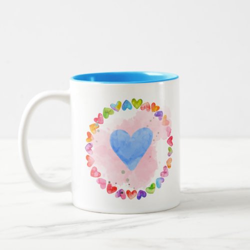 Watercolor Rainbow Mug