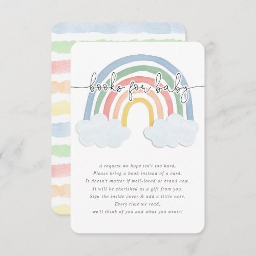 Watercolor rainbow pastel books for baby enclosure