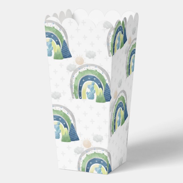 Watercolor Rainbow Pattern Favor Boxes (Front)