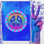 Watercolor Rainbow Peace Sign Against Vibrant Blue iPad Pro Cover<br><div class="desc">This tablet case has a colorful watercolor rainbow peace sign. The peace sign contains the words empathy, trust, acceptance, love, unity, one world, equality, and respect. The peace sign floats over a wonderful vibrant blue background. The peace symbol is surrounded by bright aqua and pink dots that form a unique...</div>