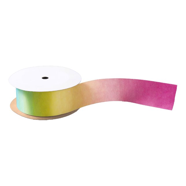 Watercolor Rainbow Ribbon (Spool)