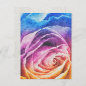 Watercolor Rainbow Rose (Front/Back)