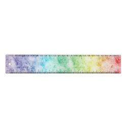 Watercolor Rainbow Ruler