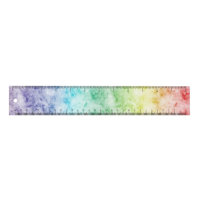 Watercolor Rainbow Ruler (Front)
