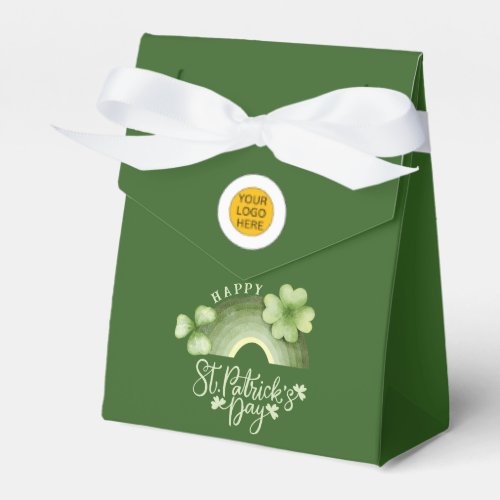 Watercolor Rainbow St Patricks Day Promotional Favor Boxes
