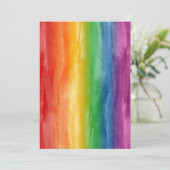 Watercolor Rainbow Stripes (Standing Front)