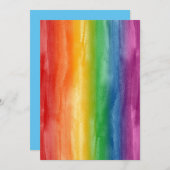 Watercolor Rainbow Stripes (Front/Back)