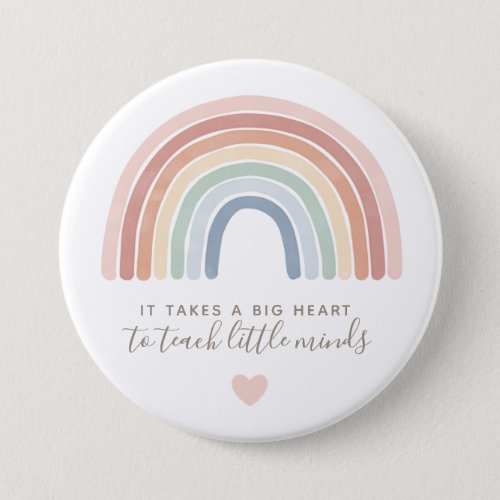 Watercolor Rainbow Teacher Appreciation Button