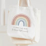 Watercolor Rainbow Teacher Appreciation Tote Bag