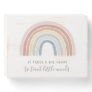 Watercolor Rainbow Teacher Appreciation Wooden Box Sign
