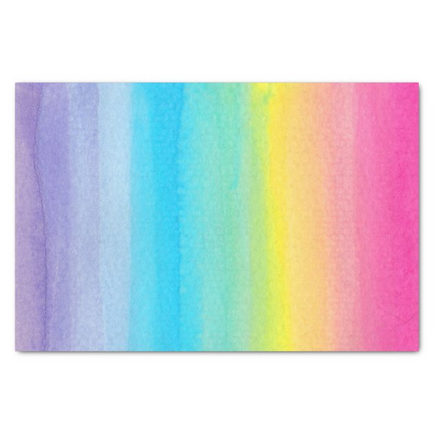 Watercolor Rainbow Tissue Paper
