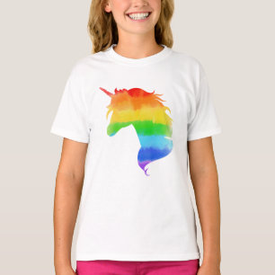 Watercolor Rainbow Unicorn T-Shirt