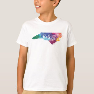 Watercolor Raleigh, North Carolina T-Shirt
