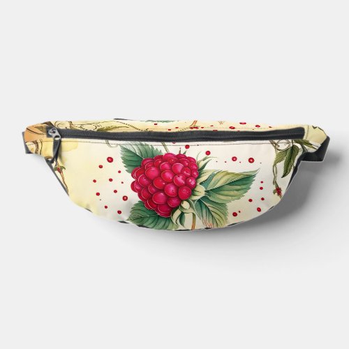 Watercolor Raspberry Fanny Pack