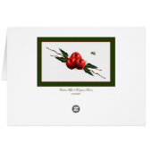 Watercolor Red Apples Cards (Back Horizontal)