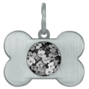 Watercolor Red Flower 2 Pet ID Tag