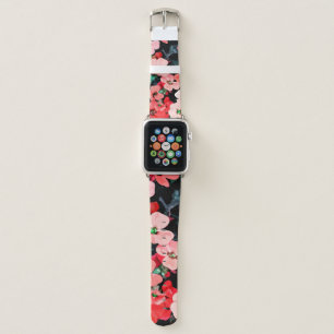 Watercolor Red Flower Apple Watch Band