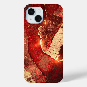 Watercolor Red Gold Glitter  iPhone / iPad case