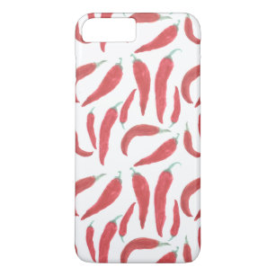watercolor red hot chillies iPhone 8 plus/7 plus case