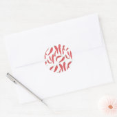 watercolor red hot chillies classic round sticker (Envelope)