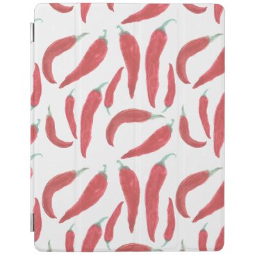 watercolor red hot chillies iPad smart cover