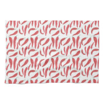 watercolor red hot chillies towel