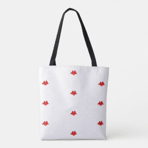 Watercolor red lips tote bag