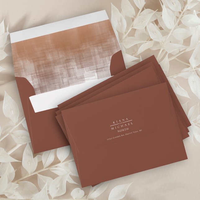 Watercolor Reflections Clay ID774 Envelope (Interior/Back In Situ)